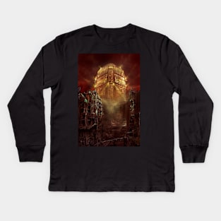 FLOOR 21 - The Tower At Night Kids Long Sleeve T-Shirt